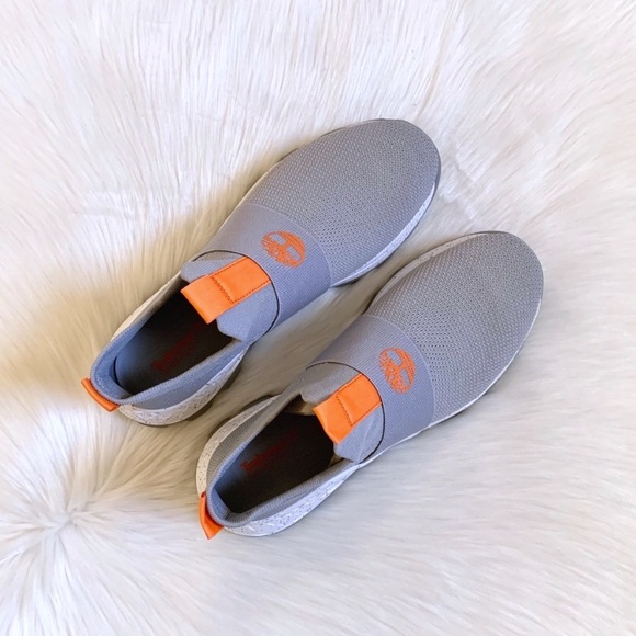 Timberland Light Grey Knit Brooklyn Oxford Sneaker - Picture 2 of 7